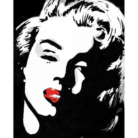 Monroe 7 White Modern Wood Framed Art Print by Rodriquez Jr, Enrique