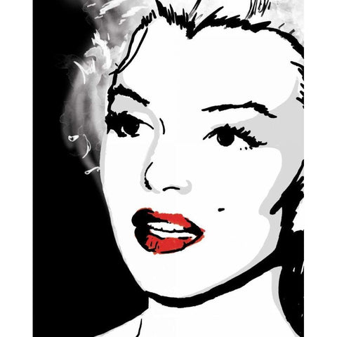 Monroe 8 White Modern Wood Framed Art Print by Rodriquez Jr, Enrique