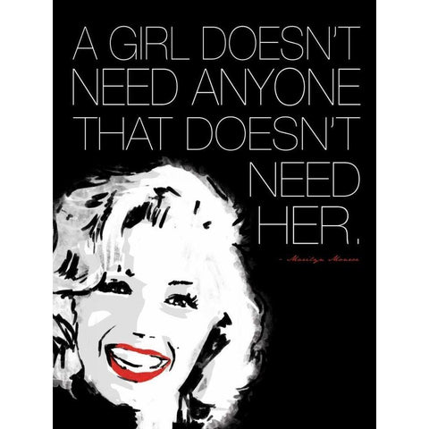 Monroe No Need Gold Ornate Wood Framed Art Print with Double Matting by Rodriquez Jr, Enrique