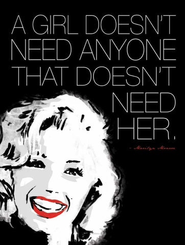 Monroe No Need White Modern Wood Framed Art Print with Double Matting by Rodriquez Jr, Enrique