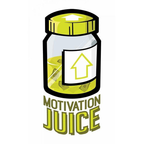 Motivation Juice Gold Ornate Wood Framed Art Print with Double Matting by Rodriquez Jr, Enrique