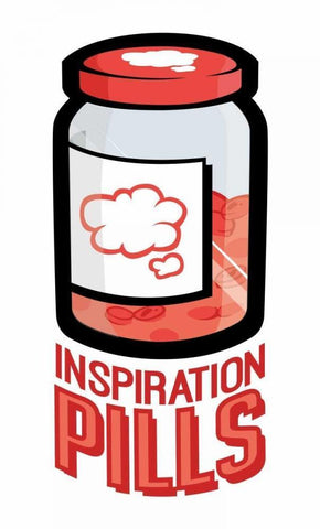 Inspiration Pills Black Ornate Wood Framed Art Print with Double Matting by Rodriquez Jr, Enrique