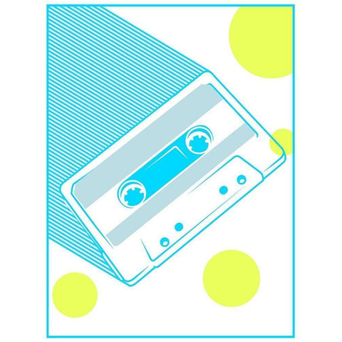 Cassette Gold Ornate Wood Framed Art Print with Double Matting by Rodriquez Jr, Enrique