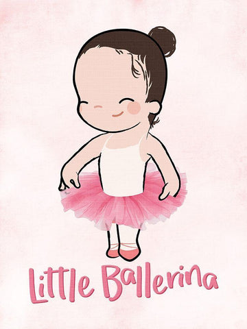 Little Ballerina Black Ornate Wood Framed Art Print with Double Matting by Rodriquez Jr, Enrique