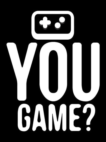 You Game Reverse Black Ornate Wood Framed Art Print with Double Matting by Rodriquez Jr, Enrique