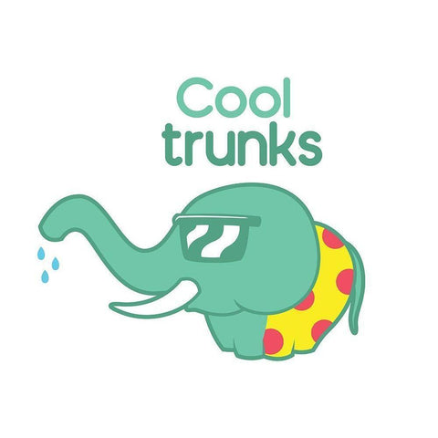 Cool Trunks Black Modern Wood Framed Art Print by Rodriquez Jr, Enrique