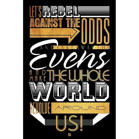 Rebel Against The Gold White Modern Wood Framed Art Print by Rodriquez Jr, Enrique