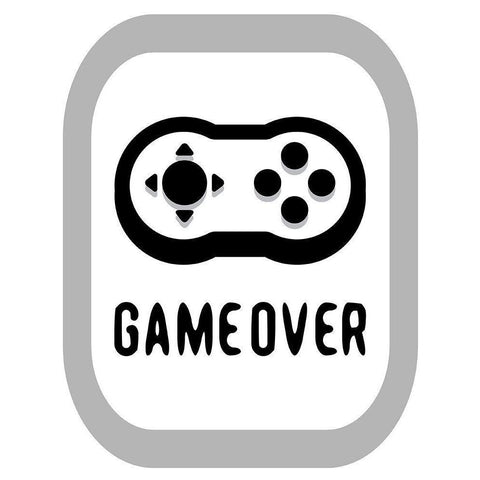 Game Over 2 Gold Ornate Wood Framed Art Print with Double Matting by Rodriquez Jr, Enrique