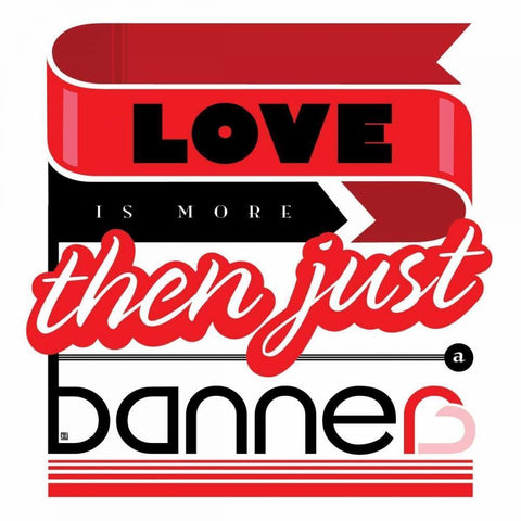 Bigger Greater Love White Modern Wood Framed Art Print with Double Matting by Rodriquez Jr, Enrique