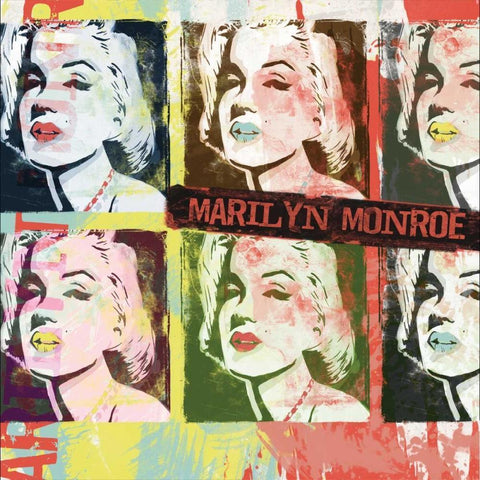 Monroe Figures Black Modern Wood Framed Art Print with Double Matting by Rodriquez Jr, Enrique