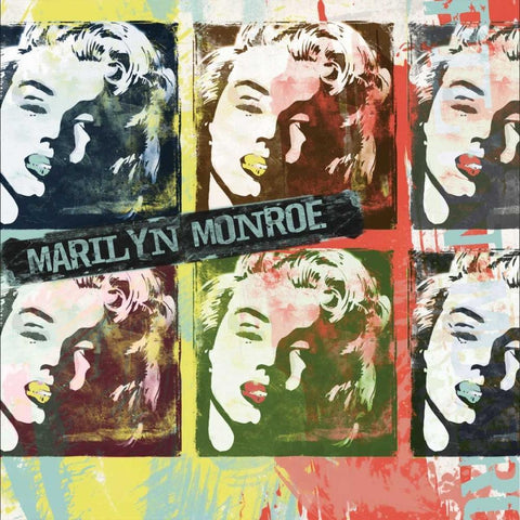 Monroe Figures 2 White Modern Wood Framed Art Print with Double Matting by Rodriquez Jr, Enrique