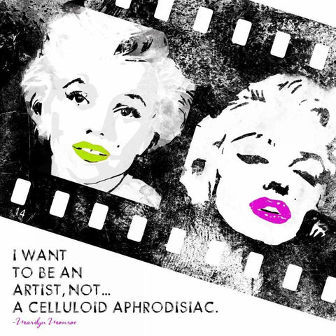 Celluloid Aphrodisiac A2 White Modern Wood Framed Art Print with Double Matting by Rodriquez Jr, Enrique