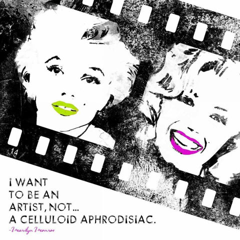 Celluloid Aphrodisiac A White Modern Wood Framed Art Print by Rodriquez Jr, Enrique