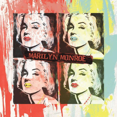 Monroe Painted H White Modern Wood Framed Art Print by Rodriquez Jr, Enrique