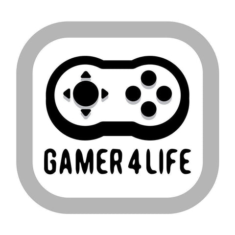 Gamer Life Black Ornate Wood Framed Art Print with Double Matting by Rodriquez Jr, Enrique