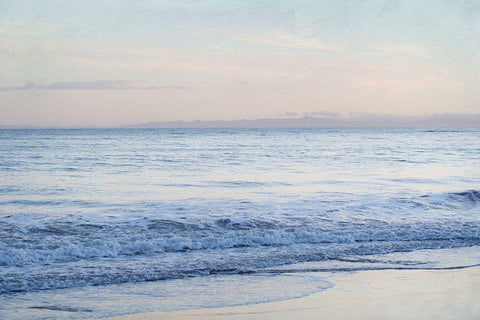 Coastal Evening I White Modern Wood Framed Art Print with Double Matting by Urquhart, Elizabeth
