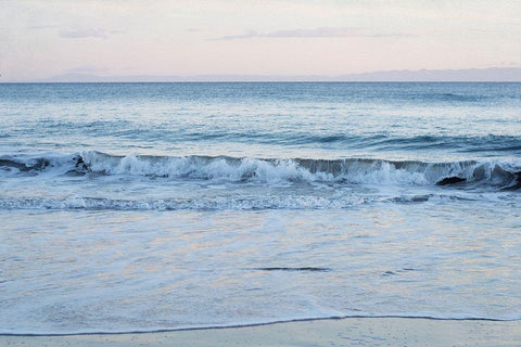 Coastal Evening II White Modern Wood Framed Art Print with Double Matting by Urquhart, Elizabeth