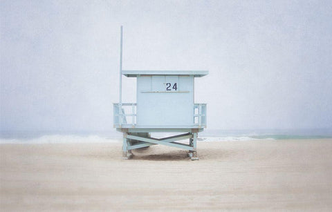 Misty Morning II White Modern Wood Framed Art Print with Double Matting by Urquhart, Elizabeth