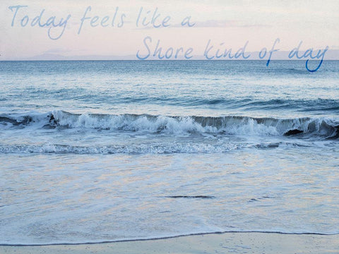 Shore Feelings 1 White Modern Wood Framed Art Print with Double Matting by Urquhart, Elizabeth