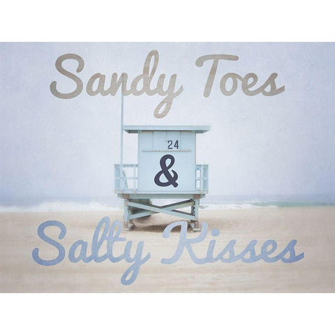 Sandy Toes 1 Black Modern Wood Framed Art Print by Urquhart, Elizabeth