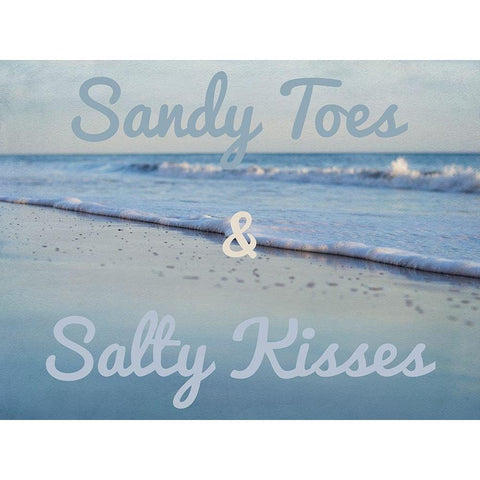 Sandy Toes 2 White Modern Wood Framed Art Print by Urquhart, Elizabeth