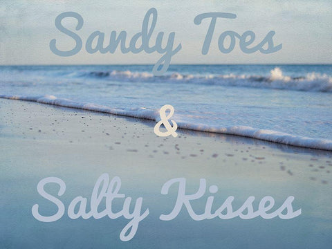 Sandy Toes 2 White Modern Wood Framed Art Print with Double Matting by Urquhart, Elizabeth