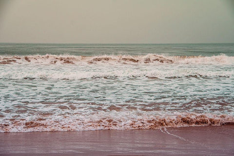 Endless Summer 1 White Modern Wood Framed Art Print with Double Matting by Urquhart, Elizabeth