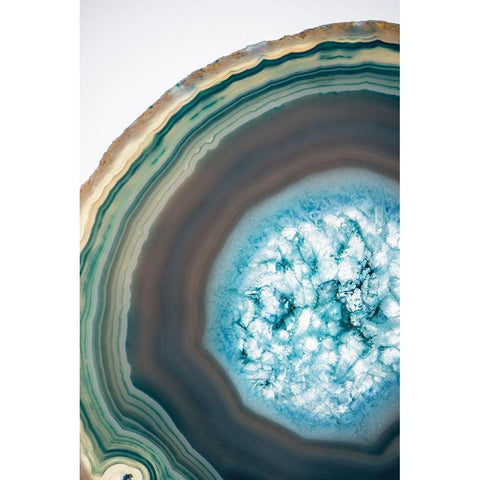 Geode Close Up 1 Black Modern Wood Framed Art Print with Double Matting by Urquhart, Elizabeth