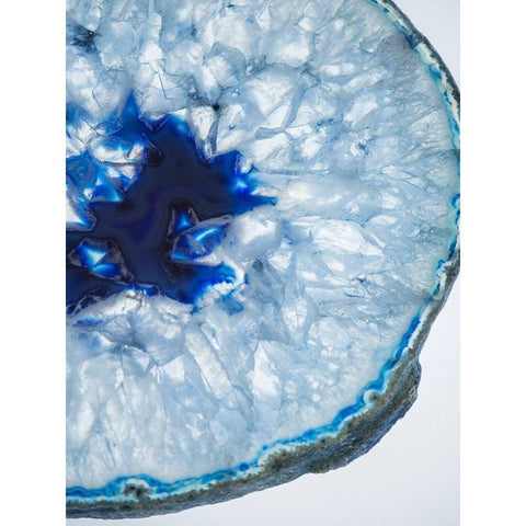 Geode Close Up 4 White Modern Wood Framed Art Print by Urquhart, Elizabeth