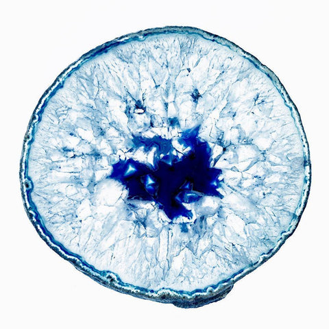 Geode 3 Black Modern Wood Framed Art Print with Double Matting by Urquhart, Elizabeth