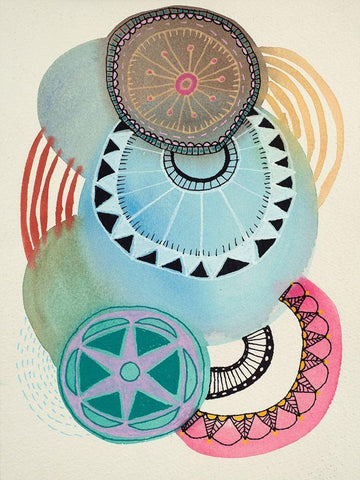 Irresistible 3 White Modern Wood Framed Art Print with Double Matting by Evans-Sills, Faith