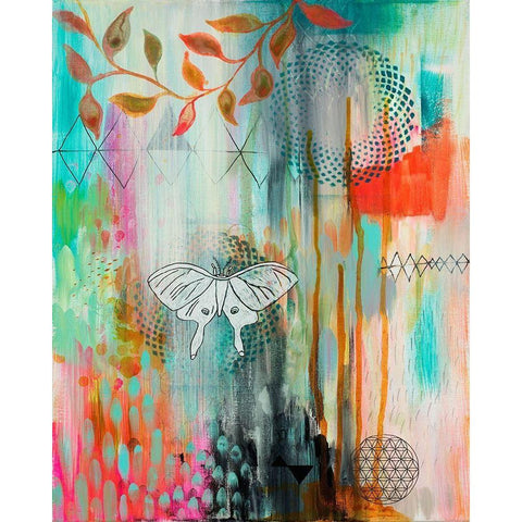 Spiro Butterfly Black Modern Wood Framed Art Print with Double Matting by Evans-Sills, Faith