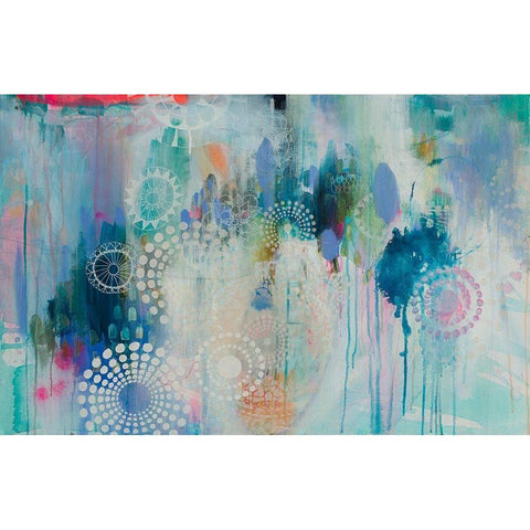 Spring Fling White Modern Wood Framed Art Print by Evans-Sills, Faith