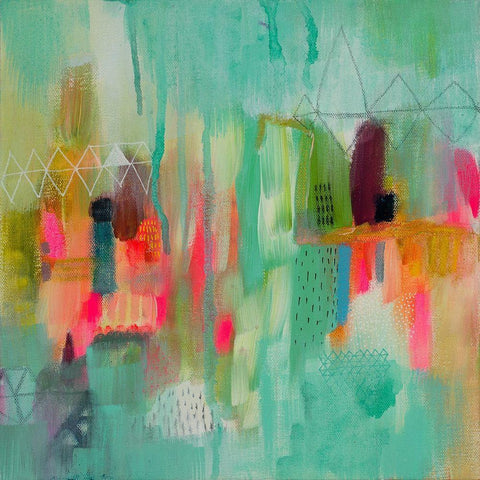 Xploding Spring 1 Black Modern Wood Framed Art Print by Evans-Sills, Faith