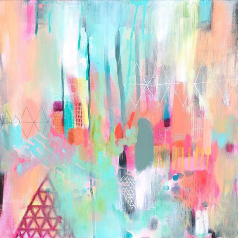 Vibrant Spring 2 White Modern Wood Framed Art Print by Evans-Sills, Faith