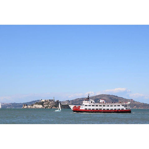 Alcatraz White Modern Wood Framed Art Print by Frances, Stephanie