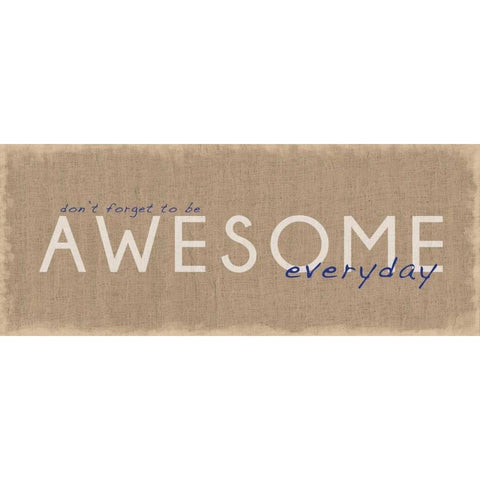 Awesome Everyday Gold Ornate Wood Framed Art Print with Double Matting by Gibbons, Lauren