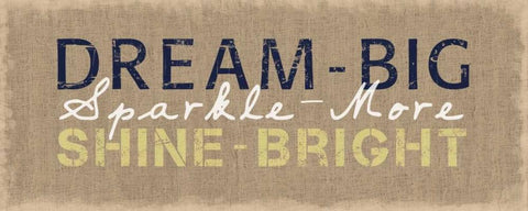Dream Big Black Ornate Wood Framed Art Print with Double Matting by Gibbons, Lauren