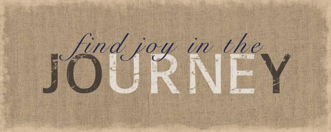 Joy In The Journey Black Ornate Wood Framed Art Print with Double Matting by Gibbons, Lauren