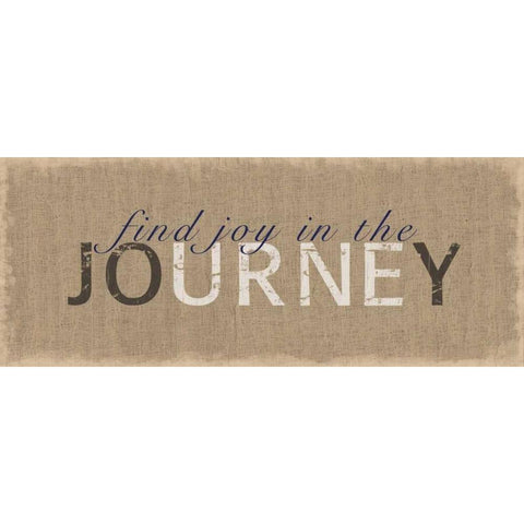 Joy In The Journey Black Modern Wood Framed Art Print with Double Matting by Gibbons, Lauren