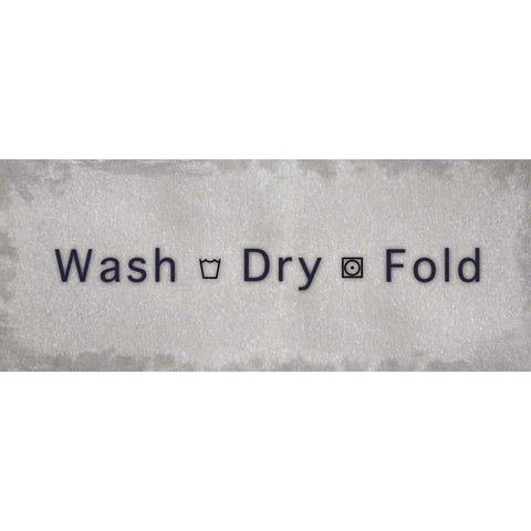 Wash Dry Fold New White Modern Wood Framed Art Print by Gibbons, Lauren
