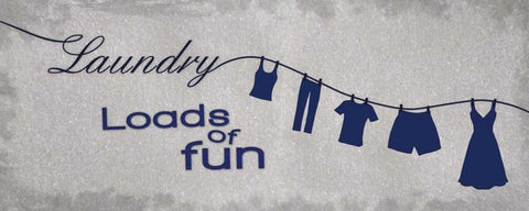 Loads of Fun White Modern Wood Framed Art Print with Double Matting by Gibbons, Lauren