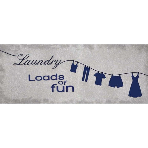 Loads of Fun White Modern Wood Framed Art Print by Gibbons, Lauren