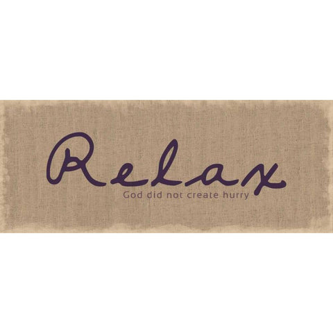 Relax Gold Ornate Wood Framed Art Print with Double Matting by Gibbons, Lauren