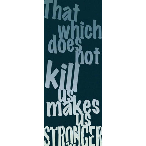 Makes Us Stronger Black Modern Wood Framed Art Print by Gibbons, Lauren