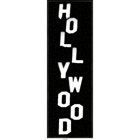 Hollywood Vert White Modern Wood Framed Art Print by Gibbons, Lauren