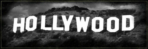 Hollywood Hill White Modern Wood Framed Art Print with Double Matting by Gibbons, Lauren