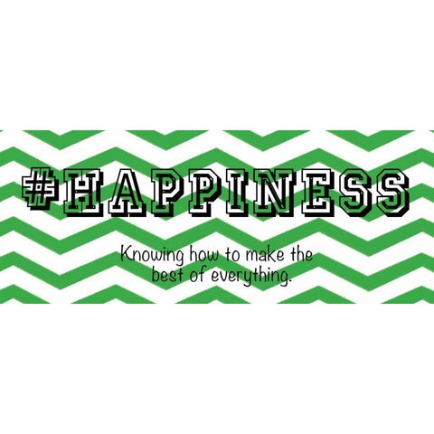 Happiness Black Modern Wood Framed Art Print by Gibbons, Lauren