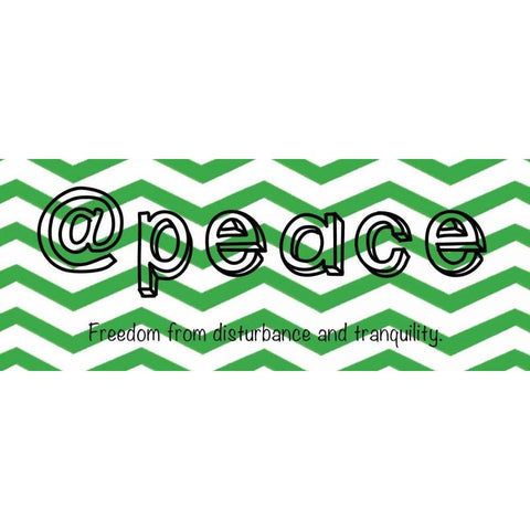 Peace White Modern Wood Framed Art Print by Gibbons, Lauren