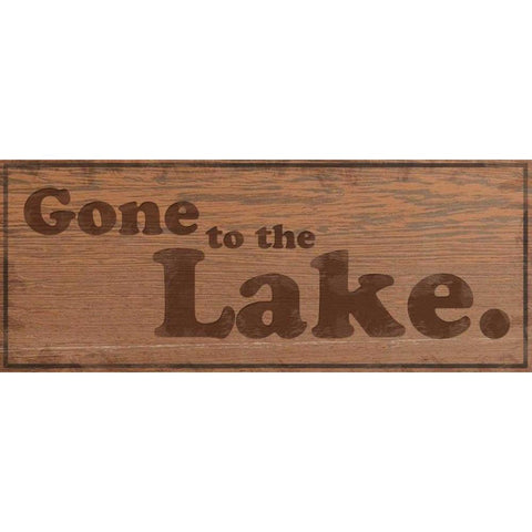 Gone to Lake 2 White Modern Wood Framed Art Print by Gibbons, Lauren